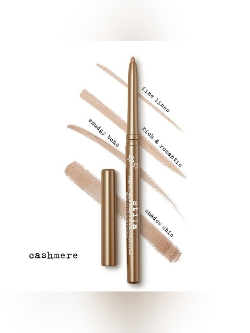 Cashmere Stila Smudge & Set Waterproof Eye Liner Gold Sheen  Brand New In Box